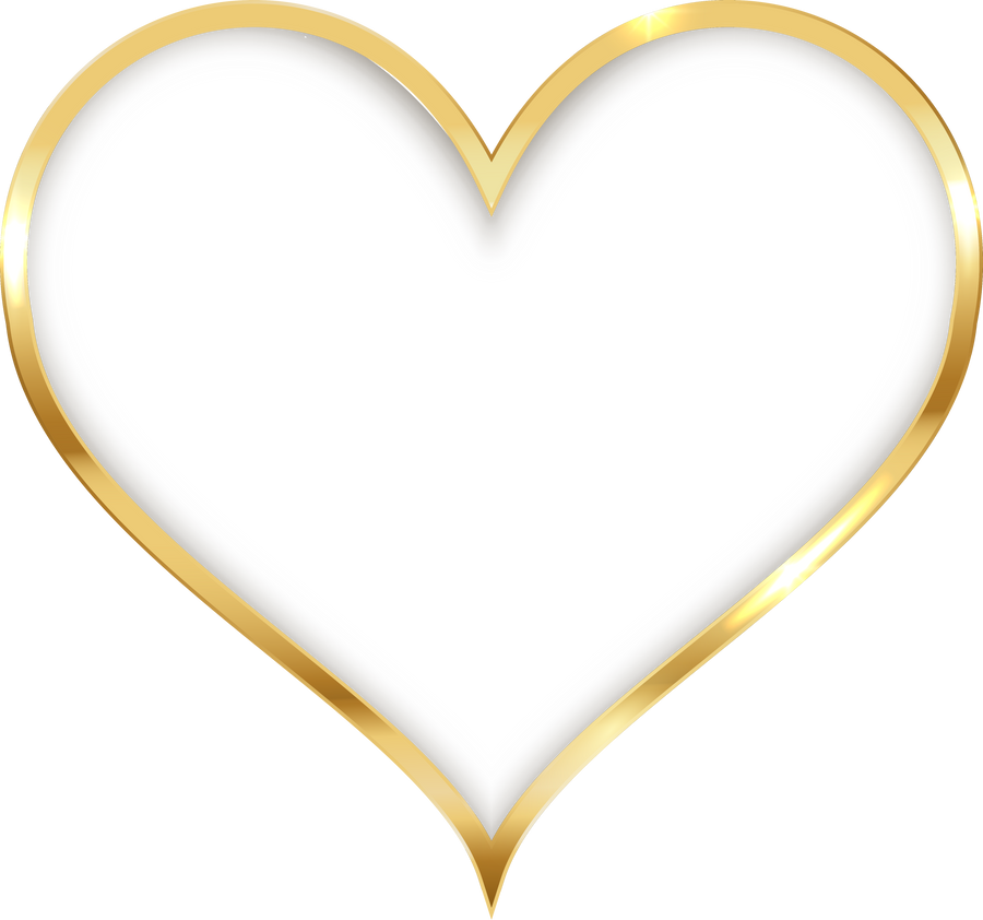 Gold Heart Shaped Frame